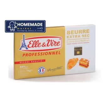 Extra Dry Butter (เนยครัวซองท์) ตรา Elle & Vire (1 kg)