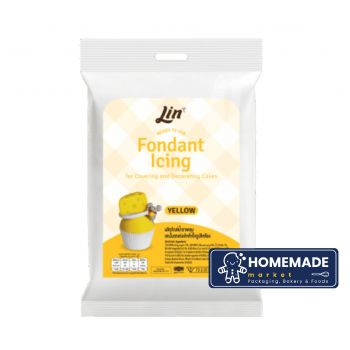 Lin - Fondant Icing (สีเหลือง) 250g
